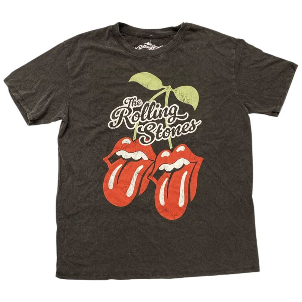 Licensed Women's Relaxed Fit Graphic Short Sleeve Tee - The Rolling Stones